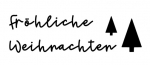 Fröhliche Weihnachten Bügelbild